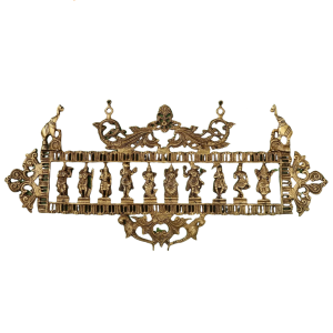 Brass Superfine Vishnu Dashavatar Wall Panel | 15" x 30" Divine Art | 5kg Sacred Masterpiece | Premium Wall Decor | Jaipurio